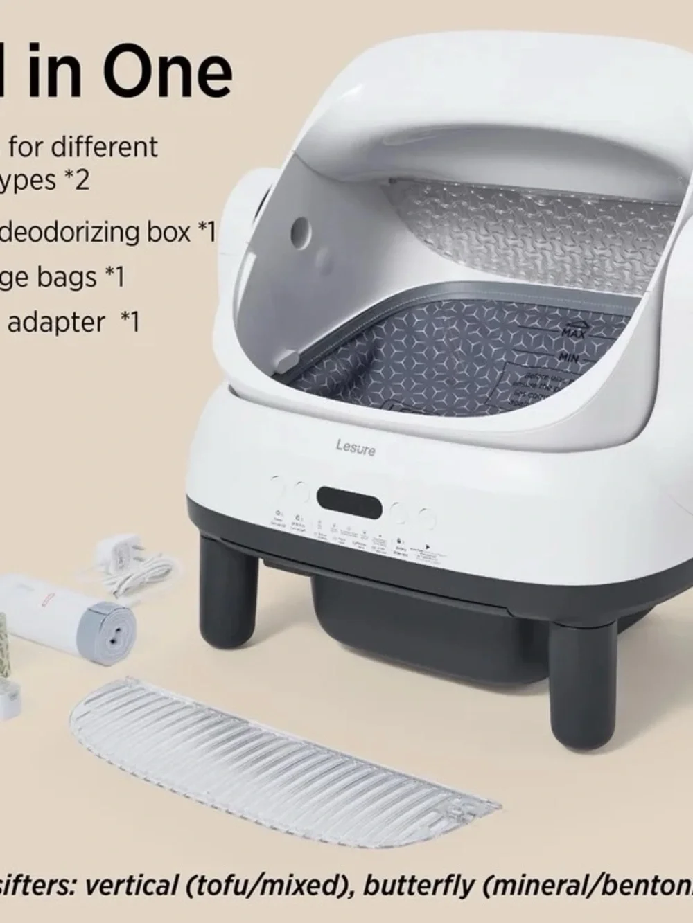 LESURE SELF CLEANING CAT LITTER BOX AUTOMATIC